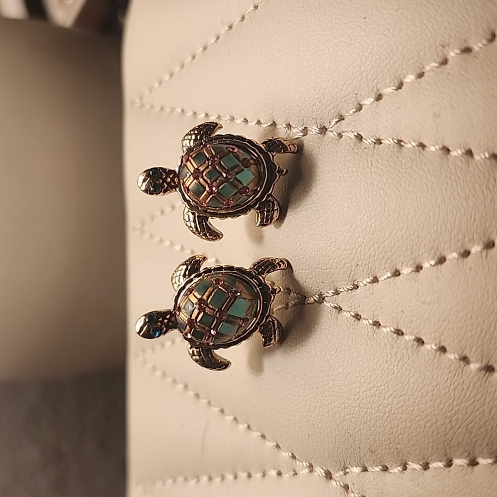 Betsey Johnson Turtle Earrings